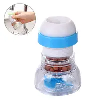 Верхний водопроводный фильтр, вращение на 360 градусов и масштабируемая медицинская каменная водопроводная система для кухни, ванной комнаты(синий