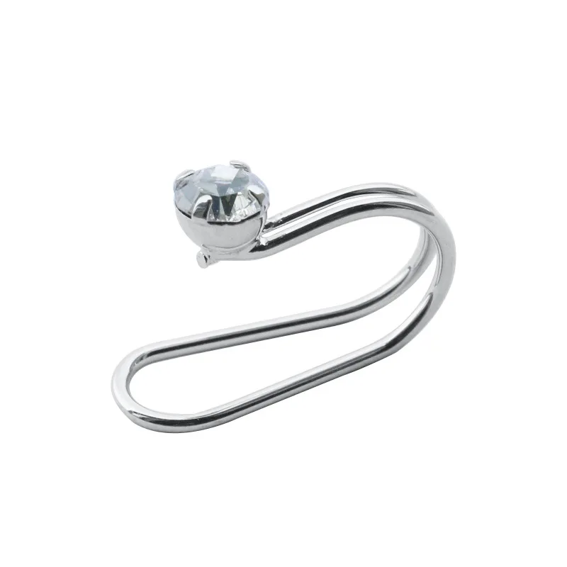 Aretes распродажа, цинковый сплав, трендовые, японская и корейская мода, новые одиночные циркониевые клипсы для ушей, женские Украшения для банкета, серьги - Окраска металла: yinseF066