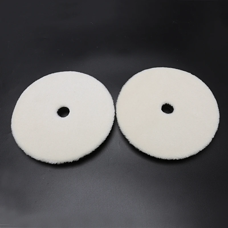 2 pieces of 7 inch wool car polishing pad kit for care cleaning and polishing machine