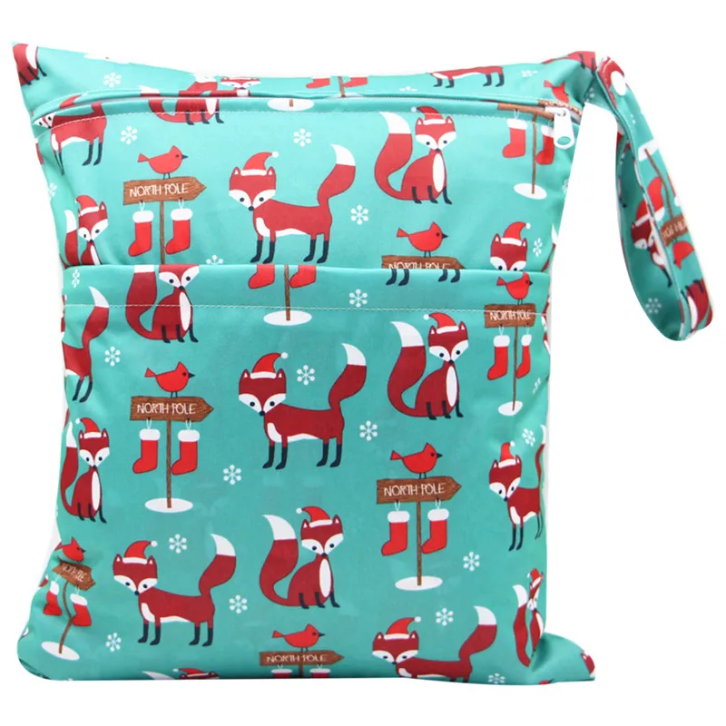 Reusable Wetbag Baby Cloth Diaper Bag Organizer Cute Printed Waterproof