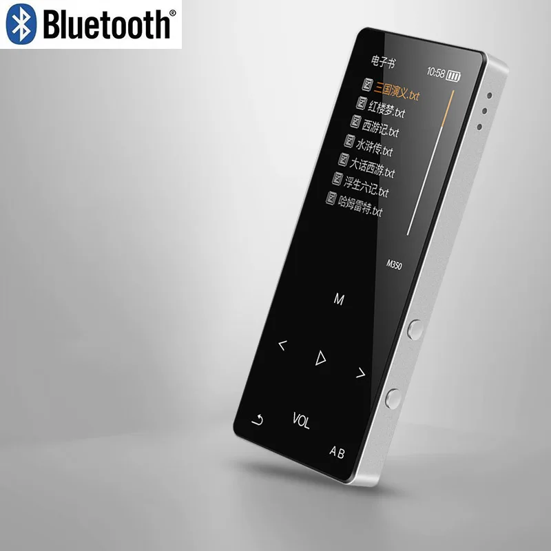 Металлический bluetooth mp3 плеер 8 Гб Встроенный динамик fm-радио электронная книга диктофон портативный аудио Спорт flac музыка видео плеер
