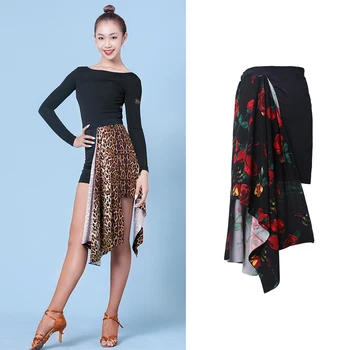 

Latin Dance Skirt Sexy Rumba Dance Practice Clothes Adult Samba Cha Cha Tango Salsa Dancing Performance Stage Costumes VO282