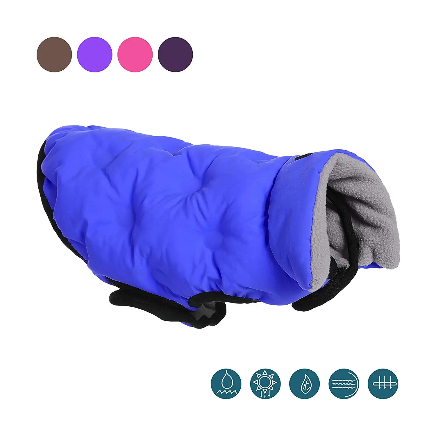 Классический отложной воротник зимняя водонепроницаемая куртка для собак