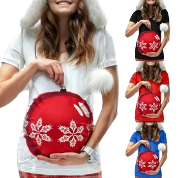 

CHRISTMAS T-shirt Blouse Tops For Women Pregnant Maternity Clothes O-Neck Short Sleeve Pregnancy Loose Clothes T Shirt Clothing