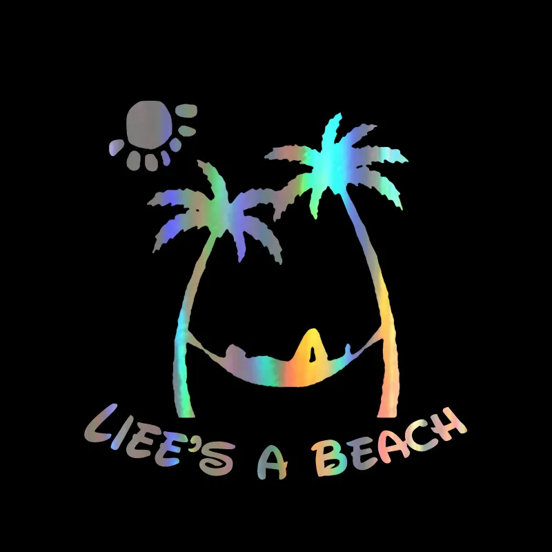 Стикеры для автомобиля пляж жизни забавные цитаты стикер бампера Виниловая