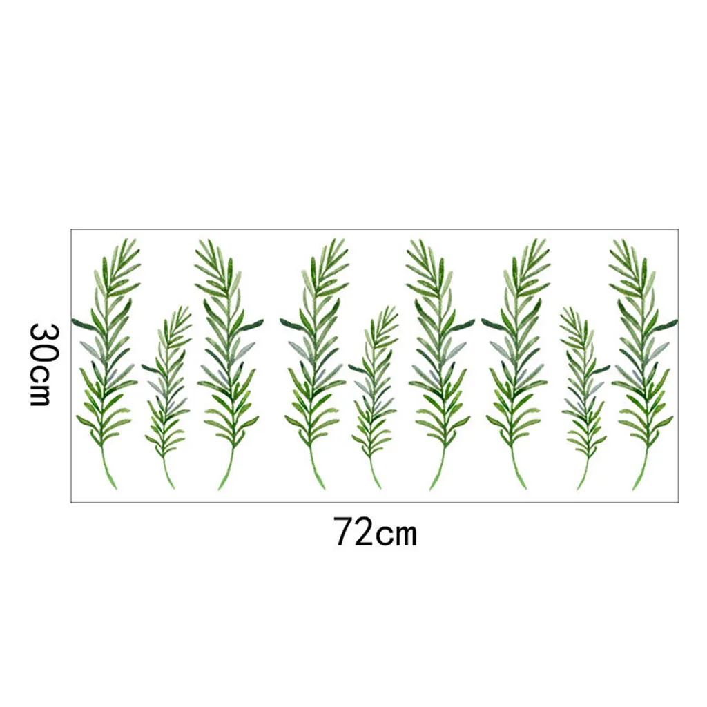 Зеленое растение настенный наклейки домашний фон росписи стен Современные тропические джунгли листовая наклейка для гостиной спальни украшения искусства