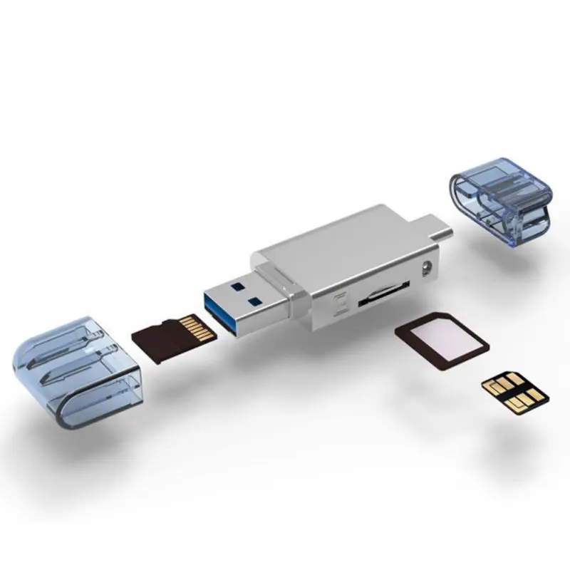 2-в-1 480 Мбит/с карта для устройства чтения sd-карт Портативный Тип type-C USB 2,0 для нм Nano TF защищенная цифровая Карты памяти и аксессуары для huawei