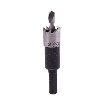 

Black HSS Shaft 5mm Twist Drill Bit 13mm Cutting Tool Hole Saw with Hex Wrench