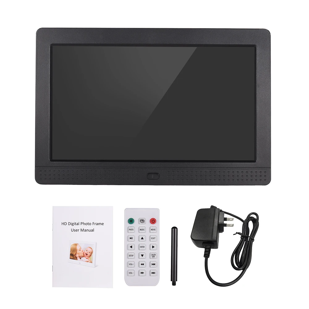 Andoer Digital Photo Frame IPS Desktop Electronic Album 1280*800 HD Supports Music/Video/Photo Player/Calendar