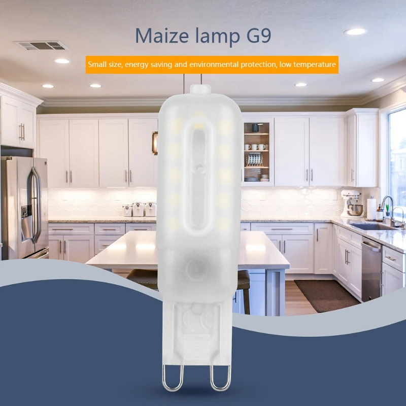 

10Pcs G9 LED Lamp 5W Cold White 6000K 220V Replaces Halogen Lamps Not Dimmable