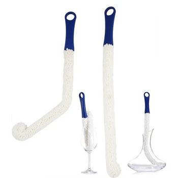 

Bottle Cleaning Brush - Set of 2 Flexible Bottle Scourer - Multi-Function Household Cleaning Tools for Cleaning of Wine Decanter