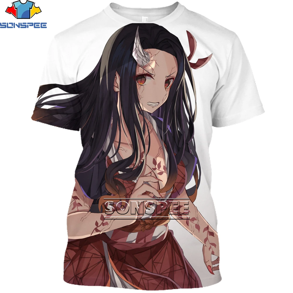 SONSPEE Japan Anime Kimetsu No Yaiba Demon Slayer T-Shirts 3D Print Punk Harajuku Streetwear T Shirt Women Men Summer Top Tees 15 He2f2cbc8a66e4b478e056cb33e67d05cL