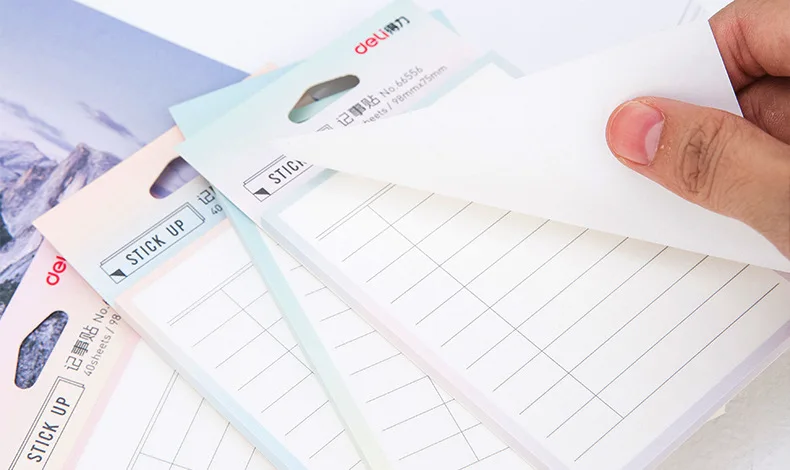 Deli 66556 Notes Hipster Sticky Notes Sticky Note Cute South Korea Note Students Stationery