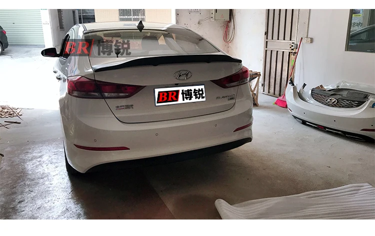 Для hyundai Elantra автозапчасти спойлер из углеродного волокна/FRP материал праймер спойлер 2012- Elantra задний спойлер