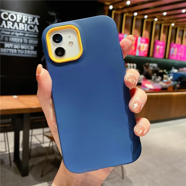 3 IN 1 Full Protection Case For iPhone 13 12 11 Pro Max XS X XR Heavy Duty Durable Armor Hybrid Silicone Shockproof Phone Cover Navy Blue