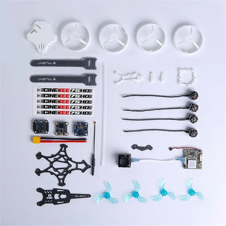 IFlight CineBee FPV Tiny WOOP 75HD 2-4S черепаха V2 w sucex F4 Контроллер полета sucex 12A 4в1 ESC sucex VTX белый черный