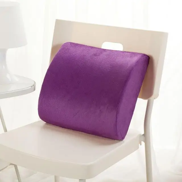 2 In 1 Bamboo Fiber Memory Foam Seat Cushion Back Cushion Slow Rebound Waist Support Set for Home Office Health Care Chair Pad 