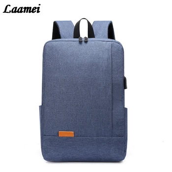 

Laamei Waterproof Nylon 14 inch Laptop Backpacks Fashion School Mochilas Feminina Casual USB Charging School Bag for Men Women