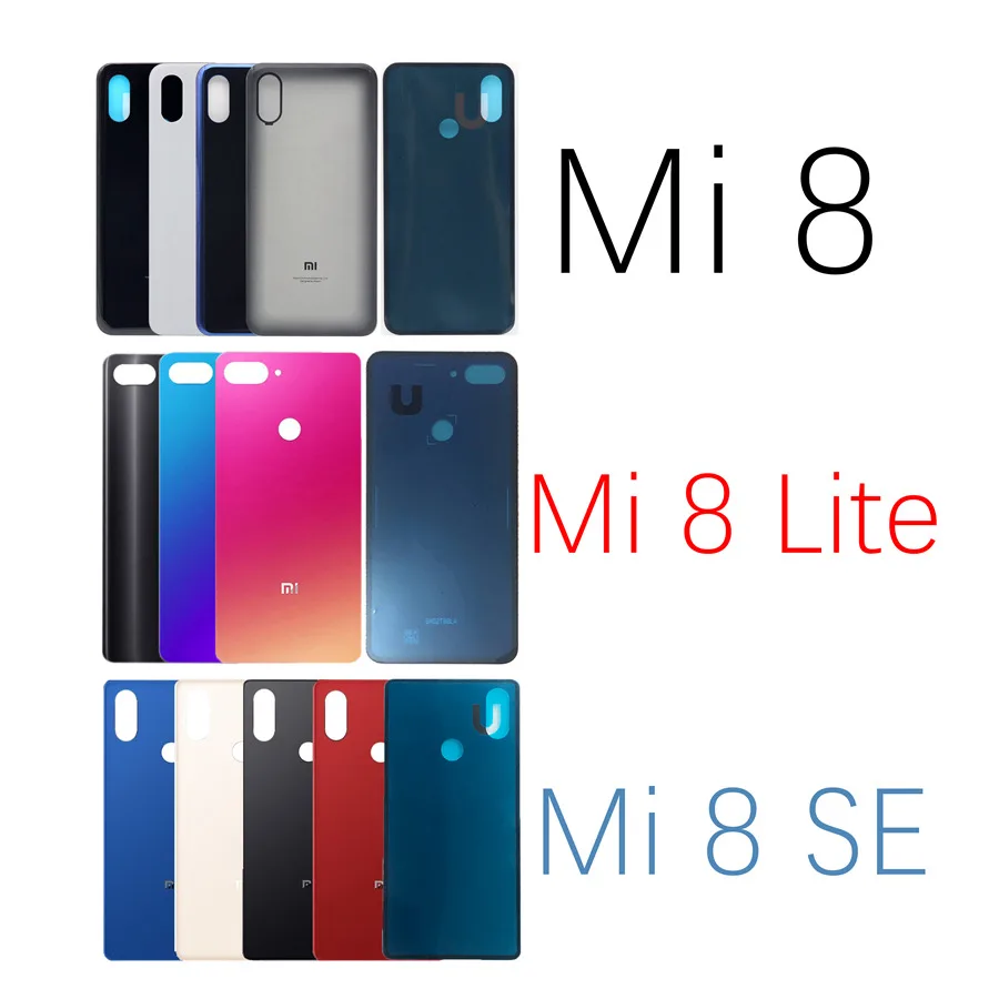 Стеклянная задняя крышка батарейного отсека для Xiaomi Mi 8 Lite Pro Задняя стеклянная