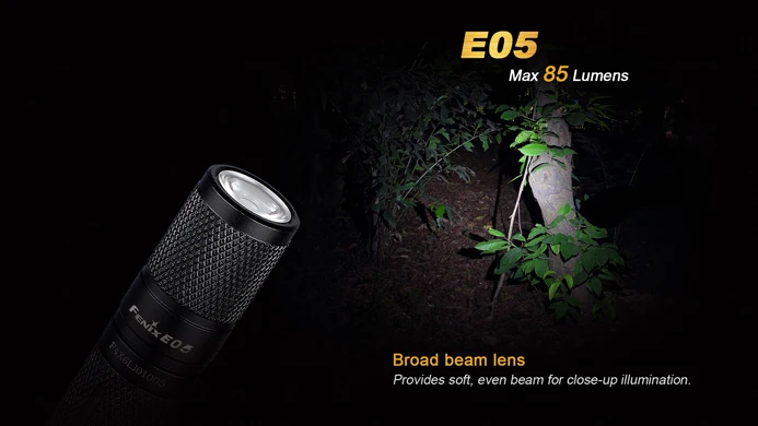 Fenix E05 Edition Cree XP-E2 светодиодный 85lms EDC фонарь фиолетовый+ аккумулятор