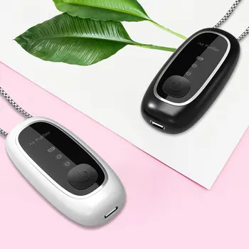 

USB Portable Air Purifier Personal Hanging Necklace with Negative Ion Air Freshener-No Radiation for Adults Kids