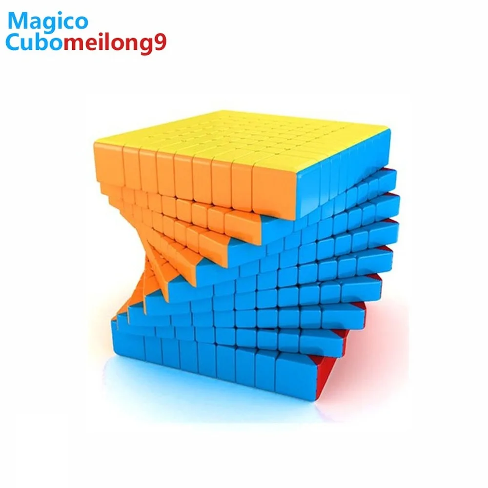 Кубик Meilong Magic Speed 9x9x9 профессиональный черный без наклеек Moyu 9x9 75 мм волшебные