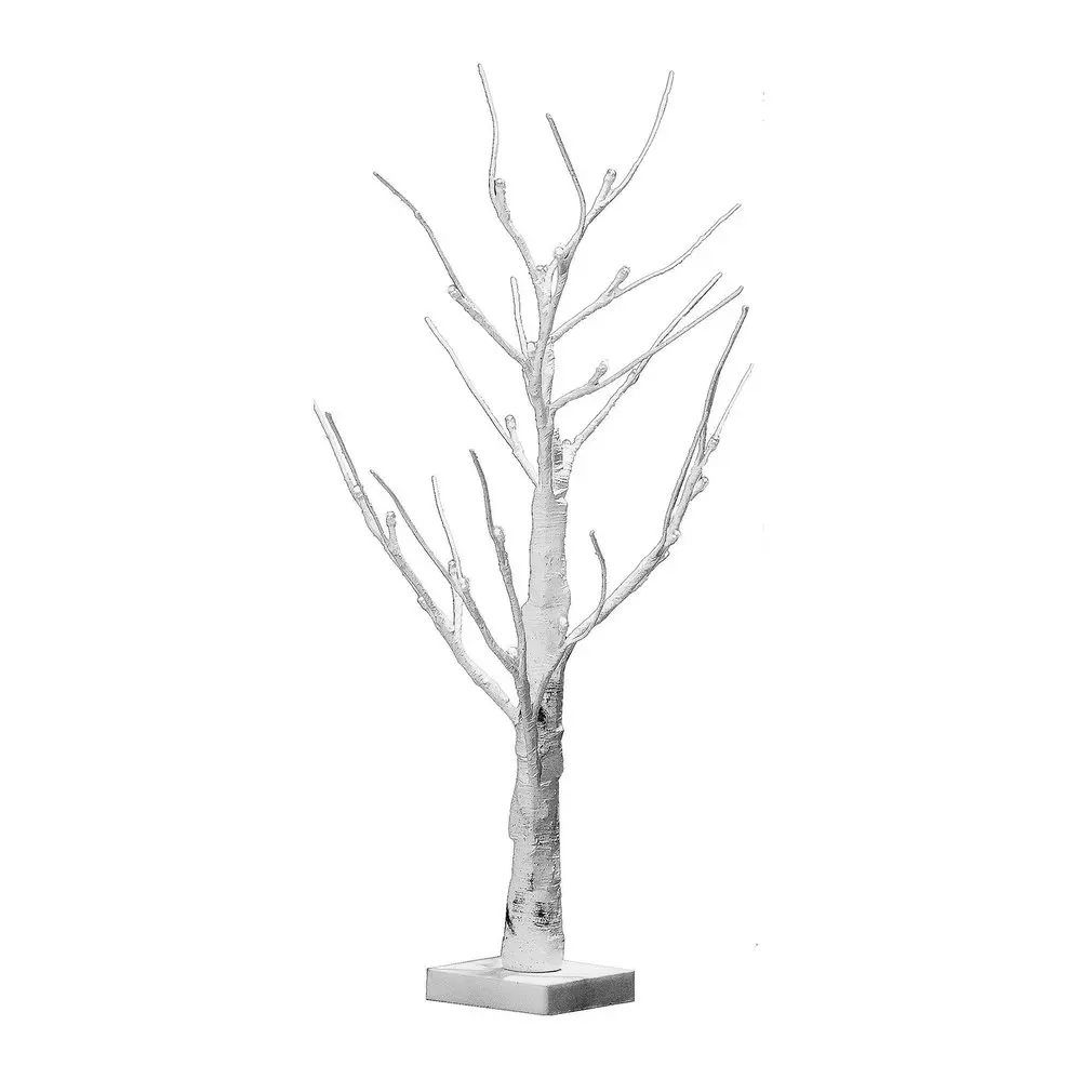 ICOCO 1PCS 60cm Silver Birch LED Tree Lamp Landscape Table Night Light Festival Christmas Decoration Gift White/Warm White New