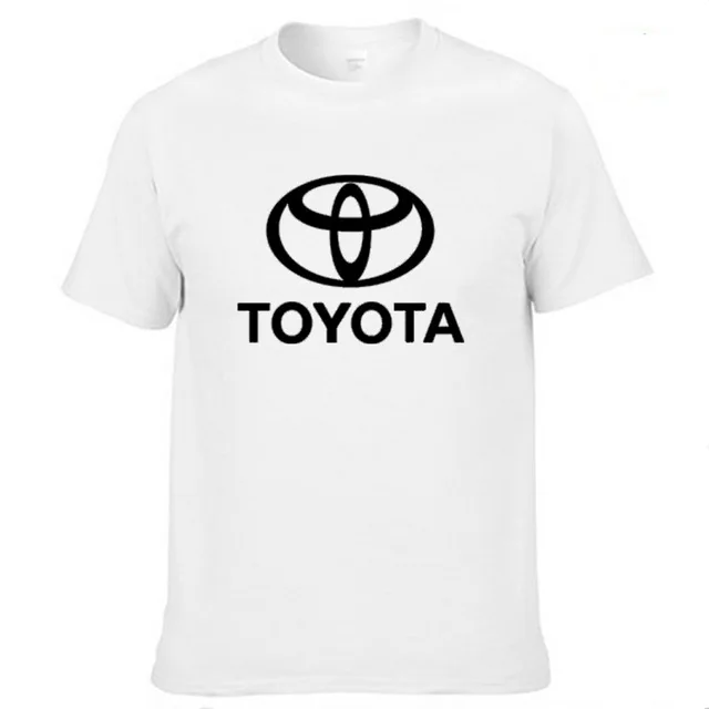 Мужская футболка с коротким рукавом и логотипом Toyota, летняя повседневная мужская однотонная хлопковая футболка, модная мужская одежда в стиле хип-хоп Harajuku K