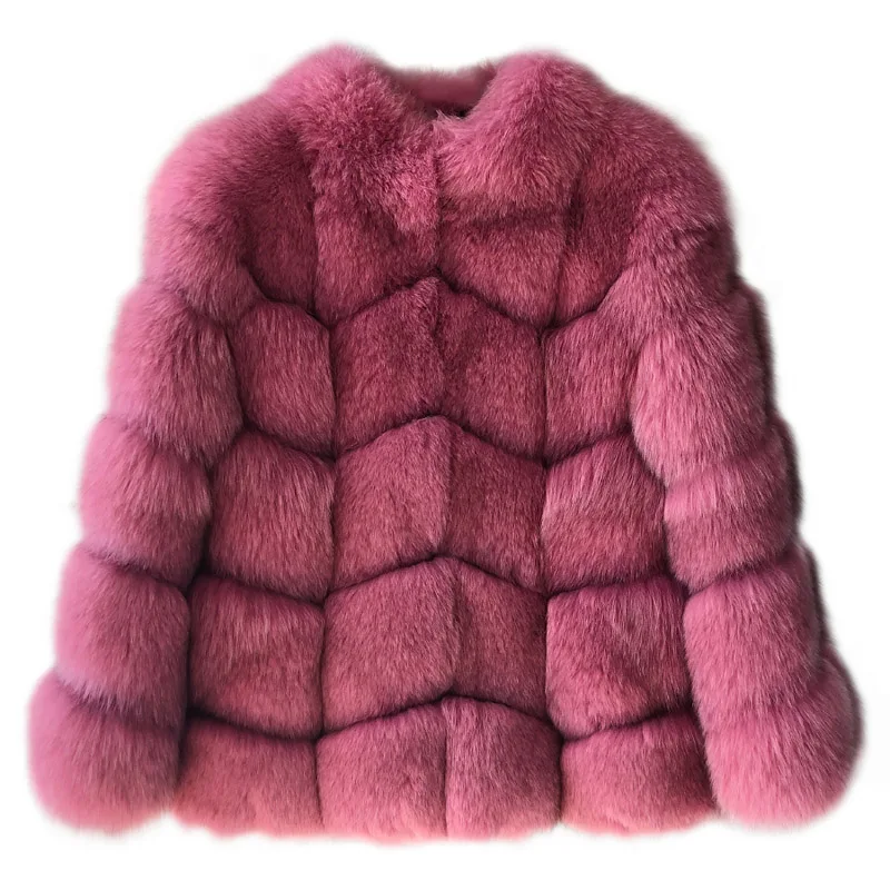 CP138 Red CP куртка с воротником-стойкой из искусственного лисьего меха, женское Модное Длинное меховое пальто без рукавов, Женская Повседневная Лоскутная куртка CP138 - Цвет: CP138 Red