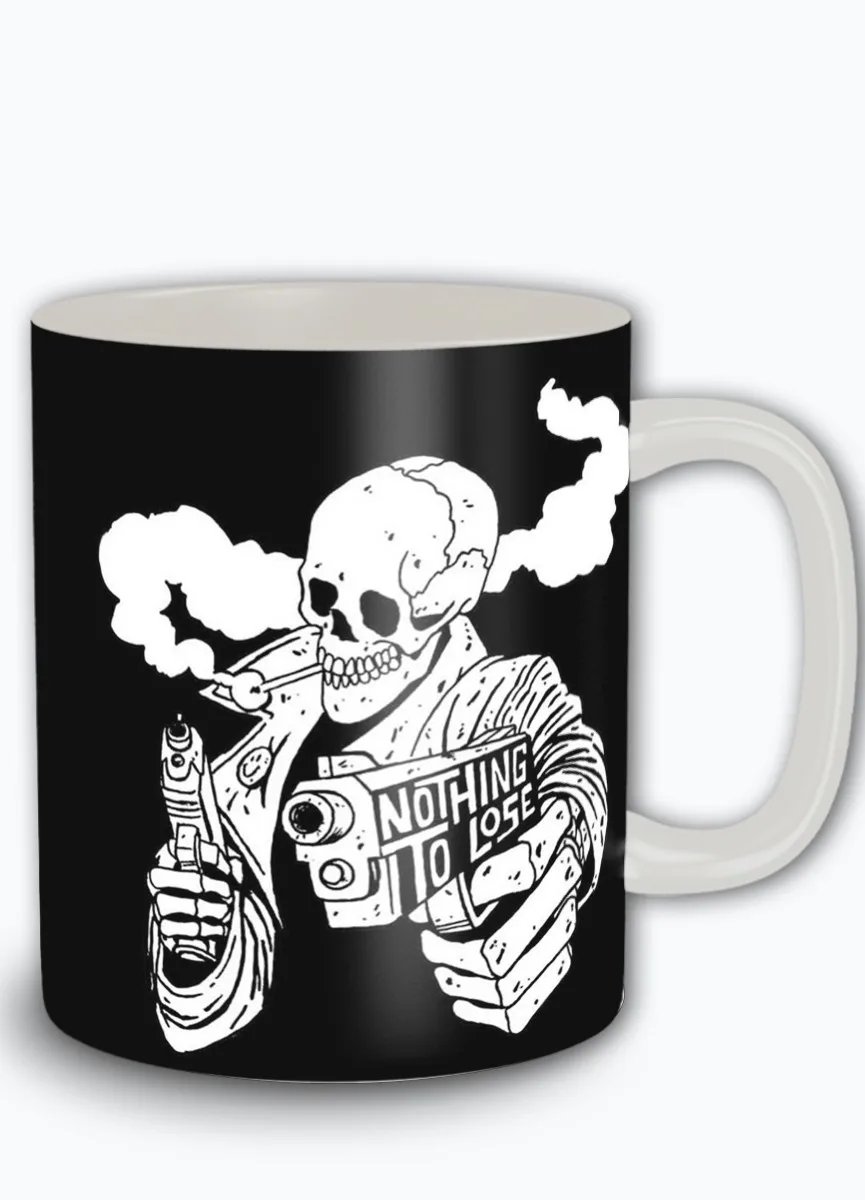 Кружка белая микс череп skull готика скелет - 4086 | Дом и сад