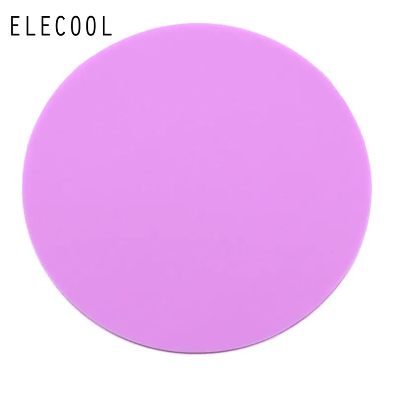 Purple ELECOOL 1 шт. коврик для ногтей из силикагеля палитра коврик моющийся салонный маникюр оборудование для дизайна ногтей инструмент для легкой очистки инструмент для дизайна ногтей - Цвет: Purple
