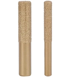 2x 12.7x13.5x7 5mm/6.35x7x65mm diamante bits soldadas diamante reta roteador bit