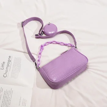 

2020 New Crocodile Pattern Armpit Women Bag Ins Fashion Shoulder Messenger Bags Casual Women Crossbody Bags lady handbags 2020