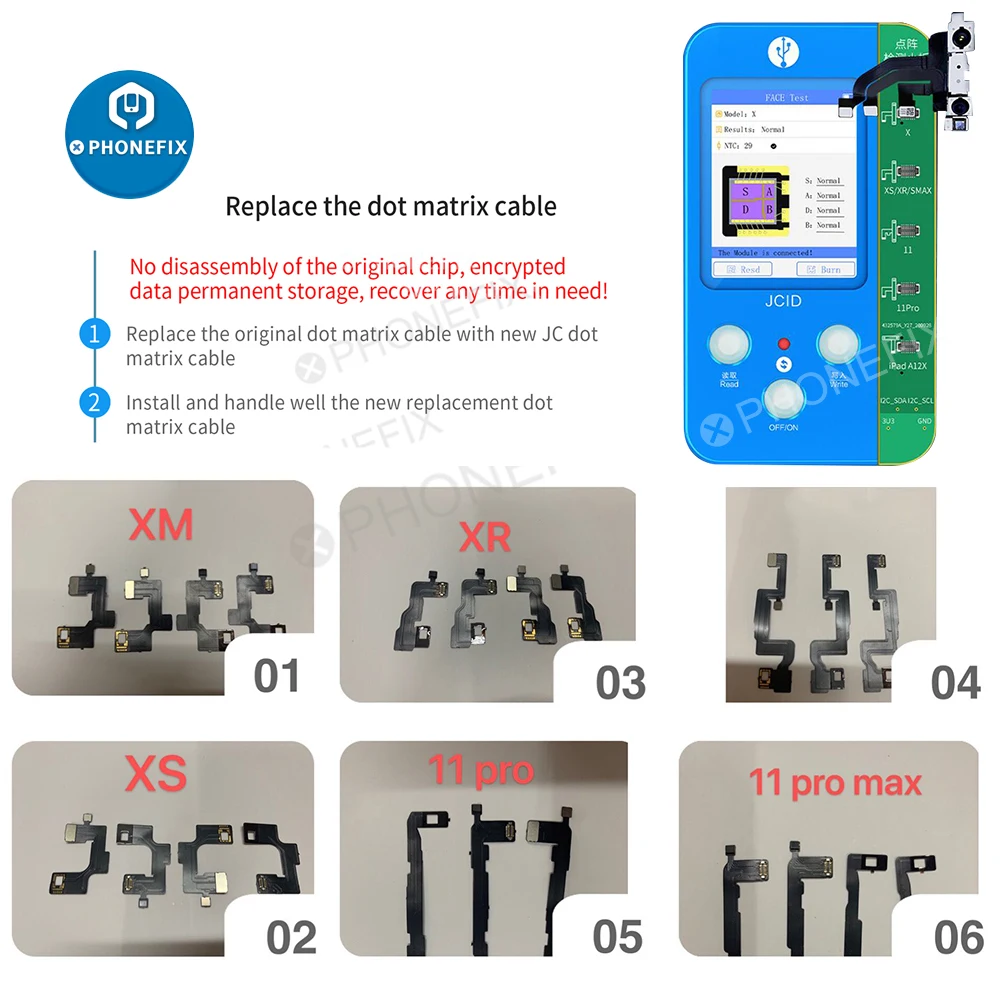 ￡15.69 Jc V1s Dot Projector For Iphone Ipad Face Id Repair