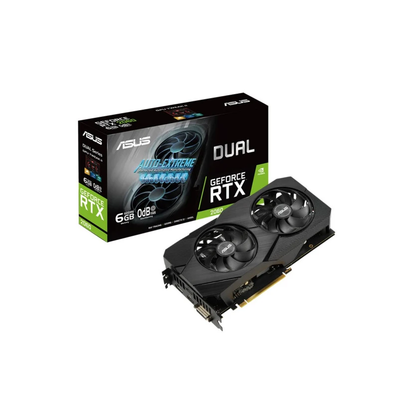 ASUS DUAL-RTX2060-O6G-EVO O12G видеокарты GPU графическая карта новый RTX 2060 6 ГБ 12 Гб | Компьютеры