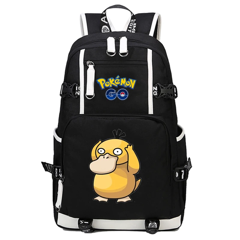 Игра Pokemon GO Карманный Monste Пикачу рюкзак Charizard холщовый принт мужской женский рюкзак дорожная сумка рюкзак - Цвет: L