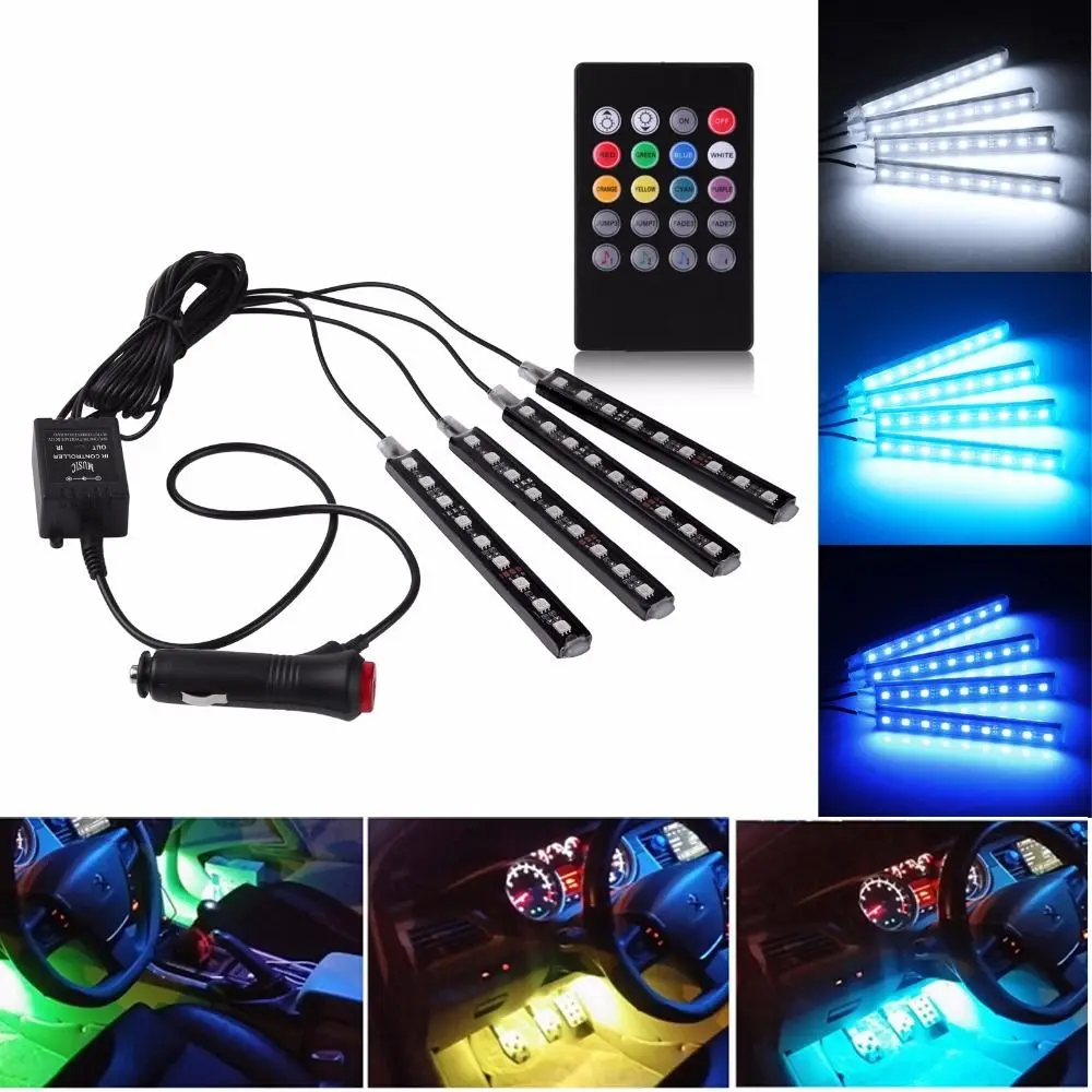 Светодиодный ная лента 8 видов цветов RGB активация звуком освесветильник салона