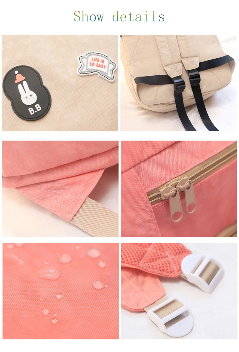 Travel backpack leisure light and comfortable female bag travel computer bag college bag leisure, travel is very suitable bag