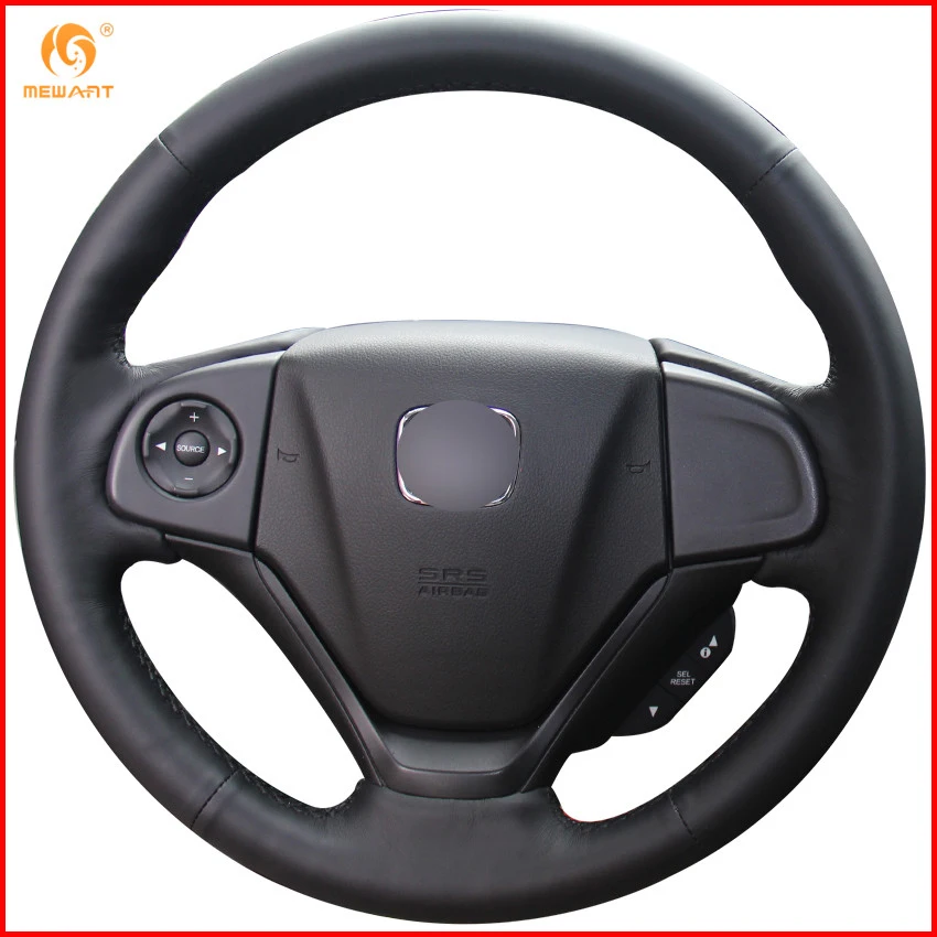 Чехол на руль MEWANT для Honda CRV черный чехол из натуральной кожи аксессуары салона