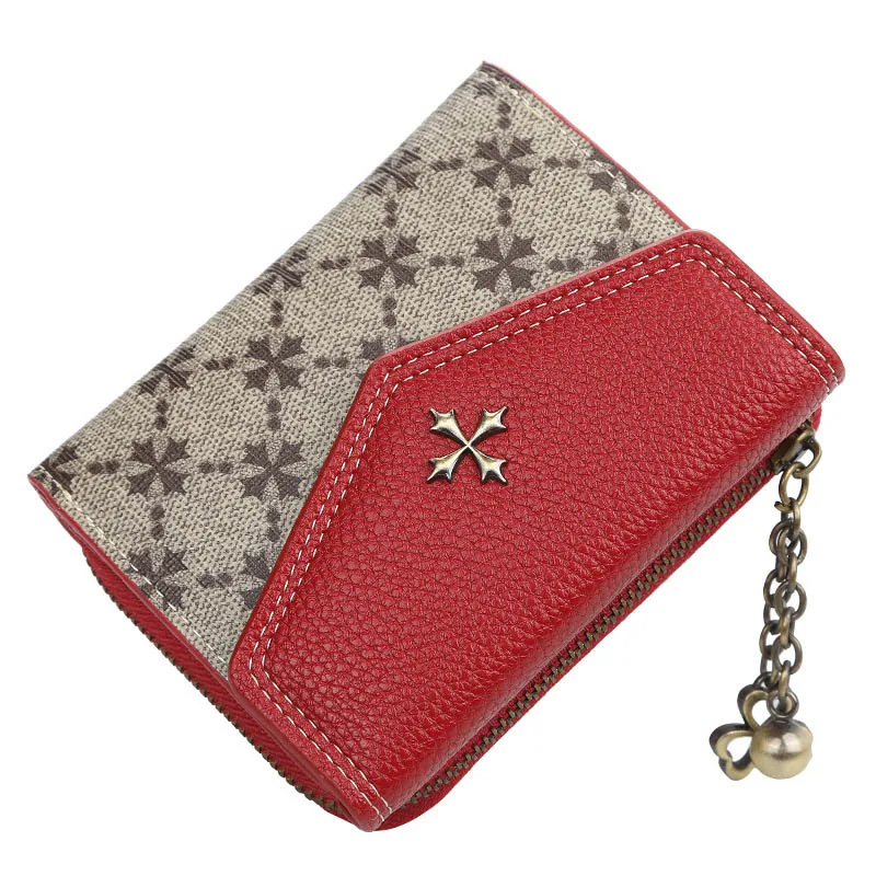 

2019 Fashion Short Women Wallets Sequined Top Quality PU Female Wallets Card Holder Female Purse Zipper Brand Wallet For Girl