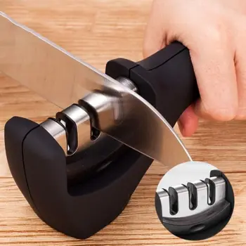 

3 Stages Professional Knife Sharpener Replacer Kitchen Sharpening Stone Tungsten Steel Replacer Home Kitchen Knives Accessories