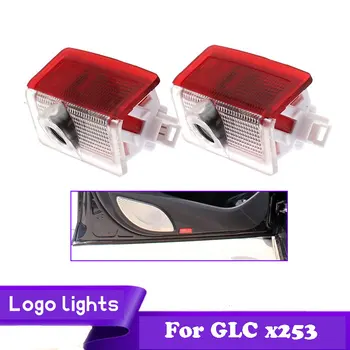 

2PCS Car Door Welcome Light LED for Mercedes Benz GLC X253 Coupe C253 Mood Projector Logo Ghost Shadow Light Car Accessories