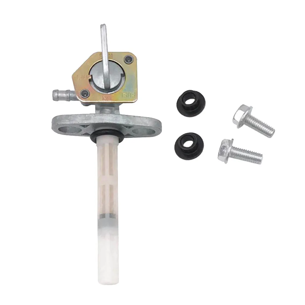 Fuel Petcock Valve Gas Tank Switch + Twp Screws Perfect for Honda TRX350 XR100 CRF250