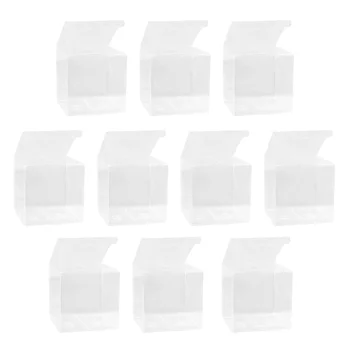 

30 Pcs Packing Boxes PVC Plastic Transparent Candy Boxes Apple Boxes for Banquet Wedding