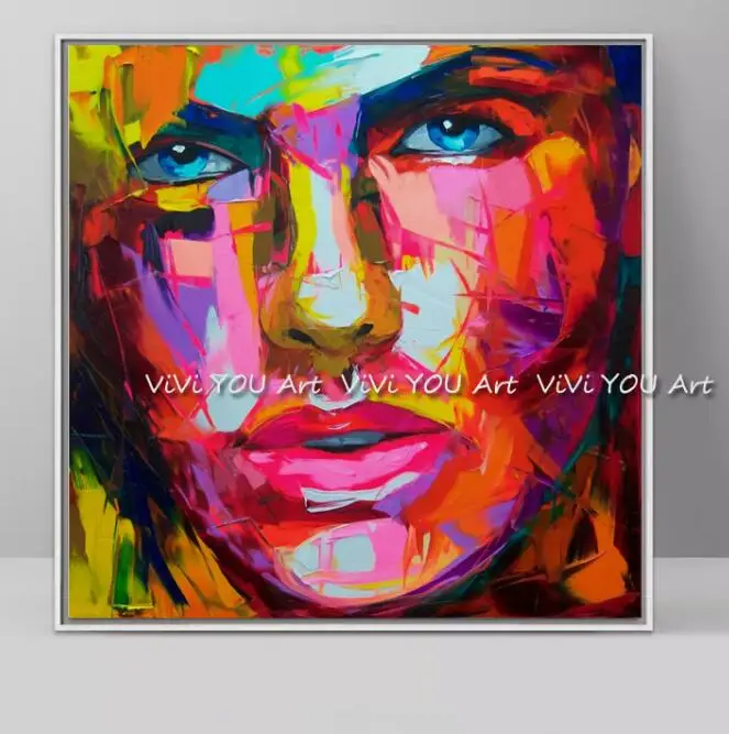 08 Ручная работа Франсуаза Nielly Мэрилин Монро портрет, холст, живопись палитра нож лицо масляная живопись Настенная картина для гостиной - Цвет: 08