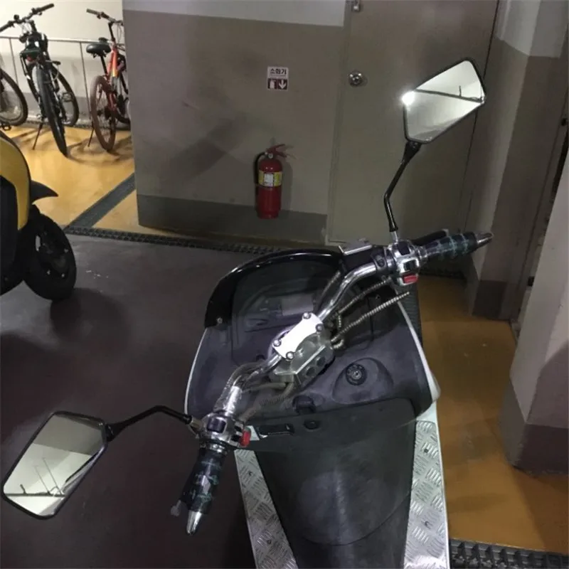 Motorcycle Mirror Motorcycle Mirrors Black Motorbike Rear View Mirrors for Kawasaki etc.