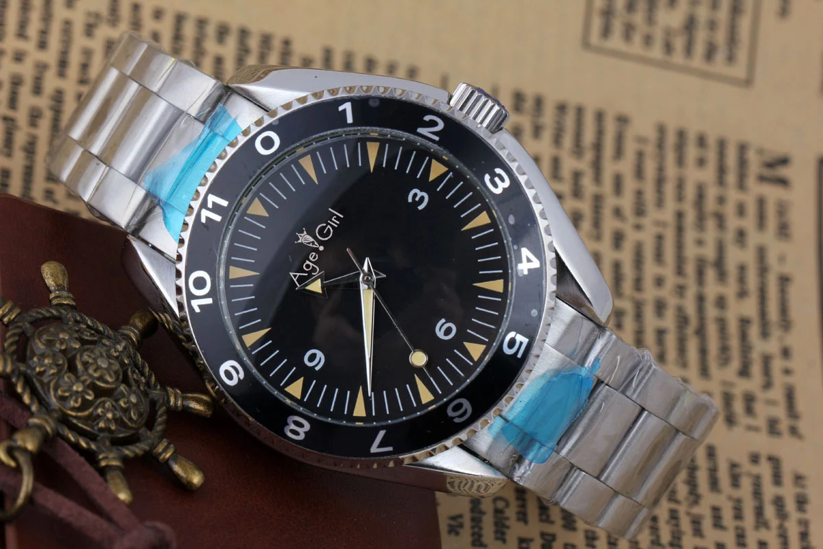 

Famous Brand New Mens Automatic Mechanical Self Wind Stainless Steel Fabric Canvas Strap Watch Glass Back James Bond 007 Spectre