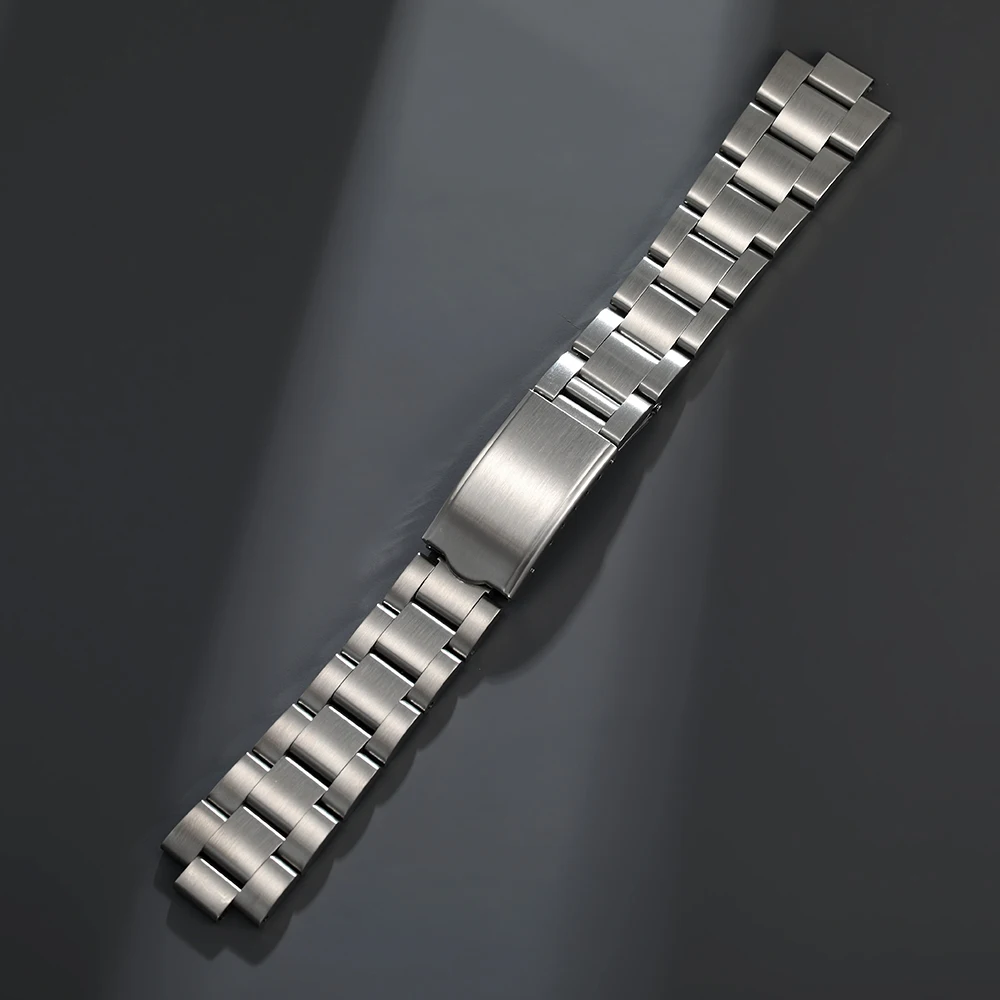 18mm 19mm Oyster Solid Stainless Steel Bracelet Watch Strap Fit For Seiko 5  Watch - Watchbands - AliExpress