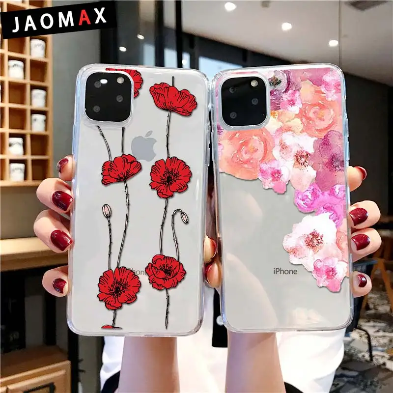 Чехол для iPhone Xs 6 6S Plus 5 5S SE 7 8 X прозрачный силиконовый чехол телефона Jaomax |