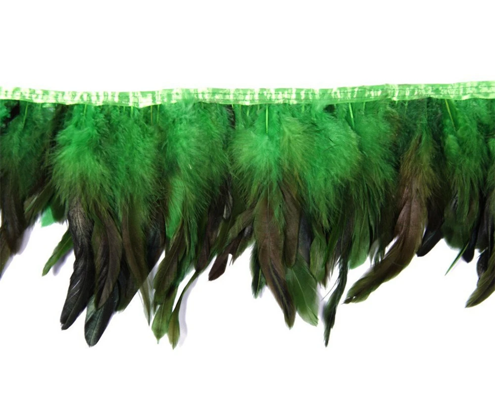 Натуральные куриные петушиные перья 2 метра отделка бахрома фазаньи для